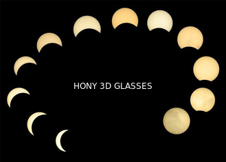 Personalizzi gli occhiali di eclissi solare del cartone/i vetri d'esame eclissi bianca di colore