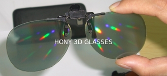Diffrazione di plastica Lense di vetro dei fuochi d'artificio della struttura 3D di colore pieno eliminabile