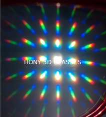 I vetri variopinti dei fuochi d'artificio 3D schermano la stampa, i vetri di plastica 3D