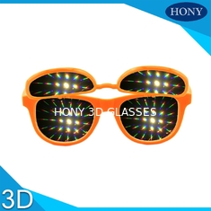 I vetri dei fuochi d'artificio di Hony 3D con il reticolo di diffrazione filmano, lanciano sugli occhiali da sole