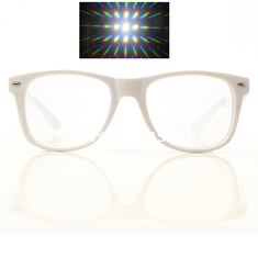 Vetri su ordinazione di effetto del prisma dei fuochi d'artificio dell'arcobaleno di vetro 3D di diffrazione 3D