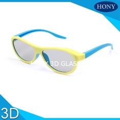 Vetri di plastica reali 3D di D per i vetri blu del cinema di giallo arancio degli adulti