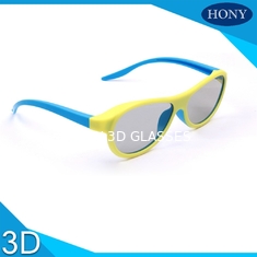 Vetri di plastica reali 3D di D per i vetri blu del cinema di giallo arancio degli adulti