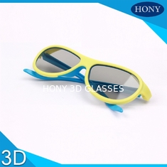Lente polarizzata lineare di vetro passivi adulti del cinema 3D con colore giallo/blu