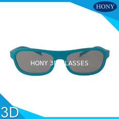 Vetri polarizzati lineari 3D, vetri dell'ABS del cinema di film 3D con la struttura blu