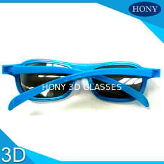 Vetri polarizzati lineari 3D, vetri dell'ABS del cinema di film 3D con la struttura blu