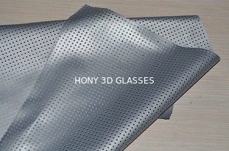 Schermo di proiezione perforato dell'argento del PVC pieghevole per il cinema 3D