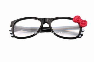 Vetri di plastica di diffrazione di Hello Kitty con la lente chiara per le ragazze