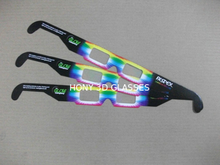 PVC personalizzato / PET carta telaio tv fuochi d'artificio occhiali 3d per la promozione