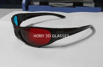 Ciano rosso di vetro Anaglyphic di plastica alla moda 3D con le lenti dell'ANIMALE DOMESTICO di 1.6mm