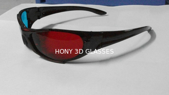 Ciano rosso di vetro Anaglyphic di plastica alla moda 3D con le lenti dell'ANIMALE DOMESTICO di 1.6mm