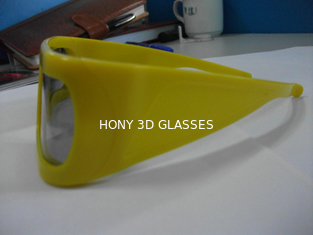 Ciano vetri rossi di plastica polarizzati del cinema 3D con il ODM dell'OEM giallo della struttura