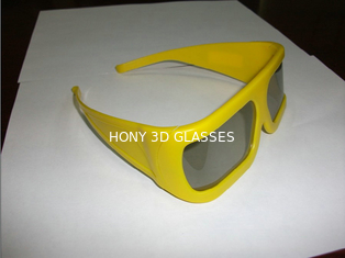 Vetri polarizzati lineari 3D della struttura di plastica gialla per il museo di tecnologia