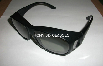 Occhiali di plastica polarizzati lineari verdi di vetro 3D per il film