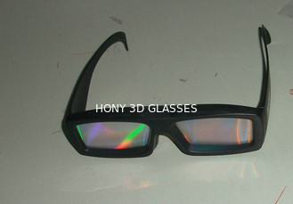 Progettista ABS struttura in plastica arcobaleno fuochi d'artificio occhiali 3d per guardare film