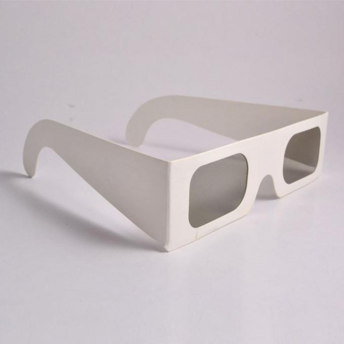 Profondità bianca vetri di Cartone-intensità di ChromaDepth 3D, vetri passivi di carta della lente 3d della radura di Chromadepth