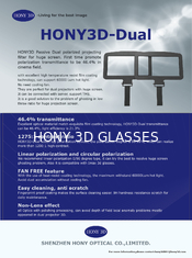 I sistemi doppi 3D passivo del cinema dei proiettori 3D hanno polarizzato la trasmissione di Hihg del filtro