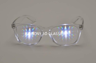 I vetri di plastica dei fuochi d'artificio 3D degli spettacoli di luci ispessiscono il FCC RoHS del CE della lente