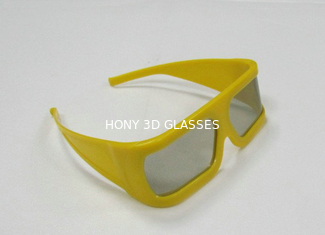 Ciano vetri rossi di plastica polarizzati del cinema 3D con il ODM dell'OEM giallo della struttura